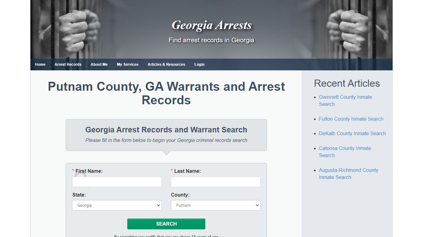 Putnam County, GA Warrants and Arrest Records - Georgia Arrests